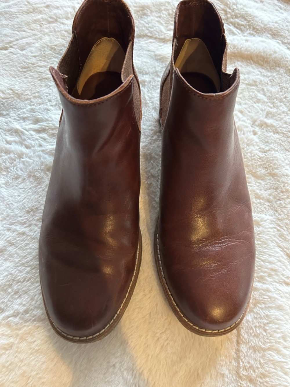 Women’s Sperry Women's Chestnut Brown Leather Chelsea Ankle Boots - Picture 4 of 9